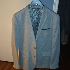 Ted Baker London Tan Men's Blazer with Patterned Lining